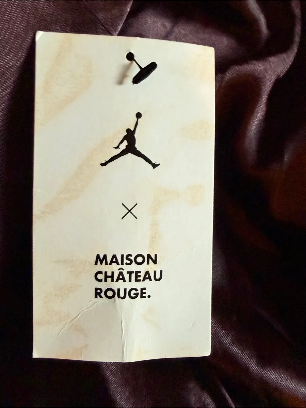 Air Jordan Maison Chateau Rouge Leather Flight Jacket Brown Basalt XL NWT